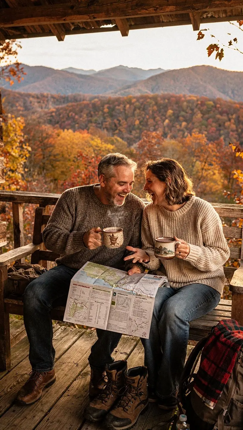 Zatrzymanie przy punkcie widokowym z panoramicznym widokiem.