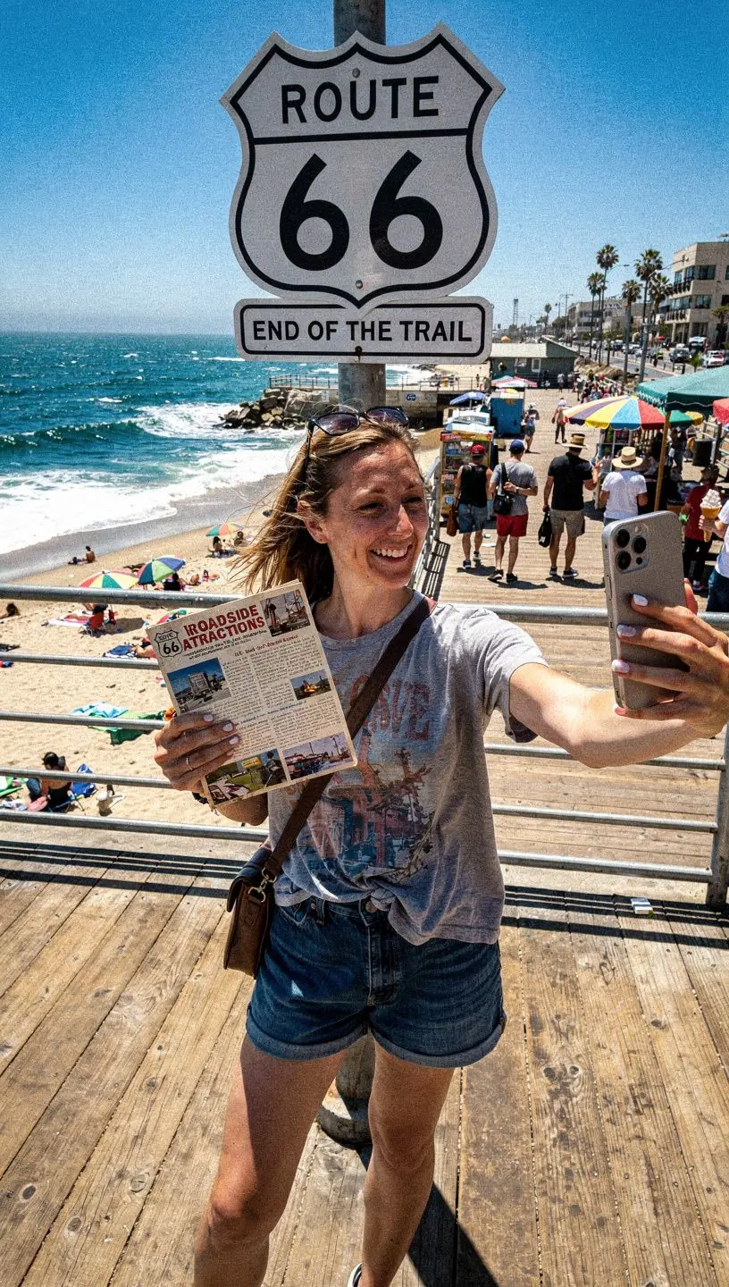 Malownicza trasa z widokiem na góry i lasy.